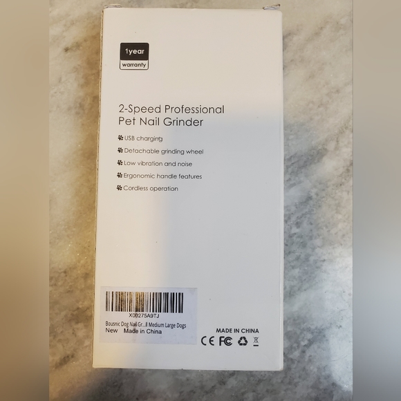 Dog Nail Grinder 2-Speed - Rechargeable Pet Nail Trimmer - Picture 9 of 9